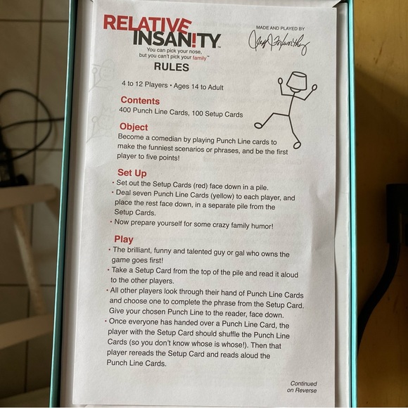 Relative Insanity Card Game - Picture 3 of 4